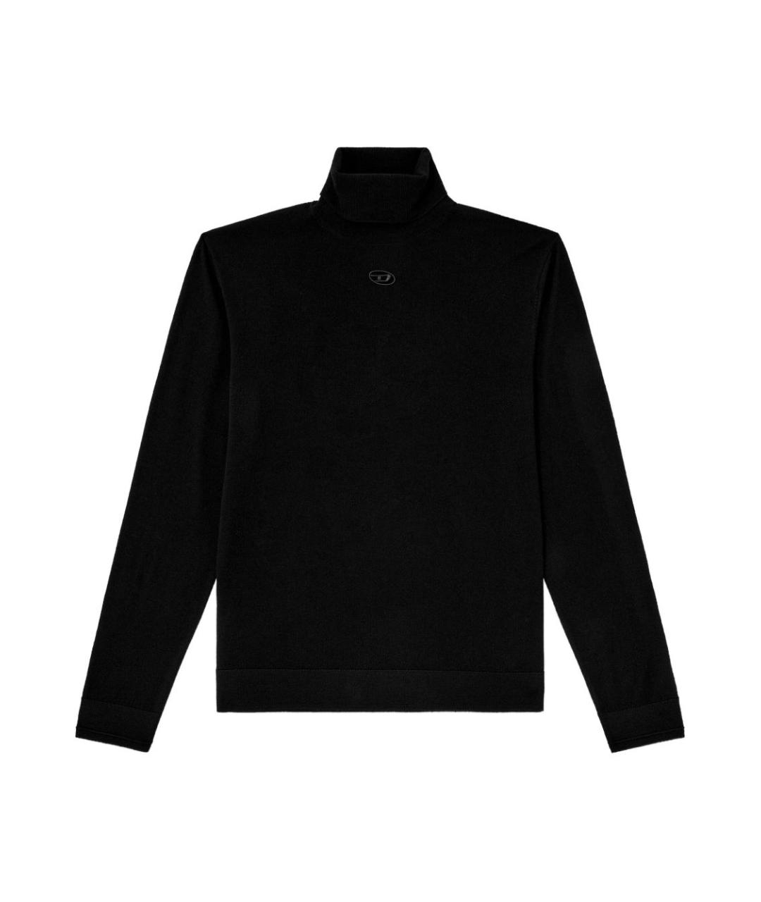 DIESEL Черный шерстяной джемпер / свитер, фото 1