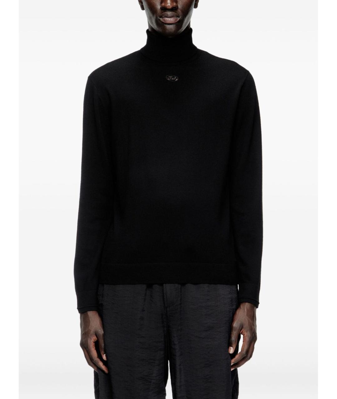 DIESEL Черный шерстяной джемпер / свитер, фото 5