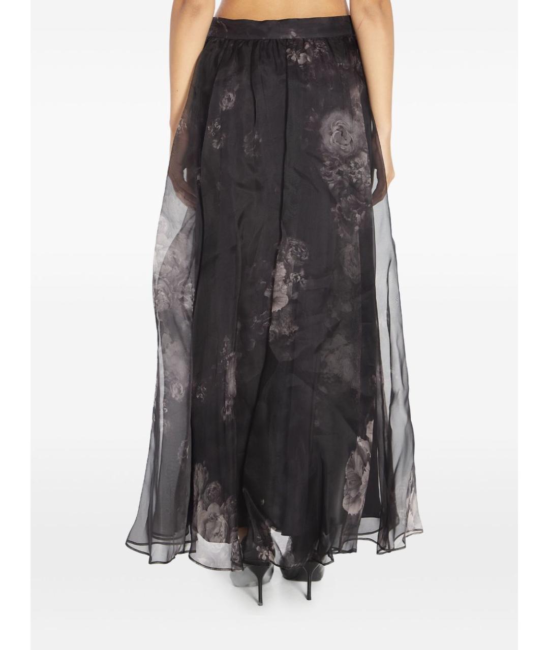 ZIMMERMANN Черная шелковая юбка макси, фото 4