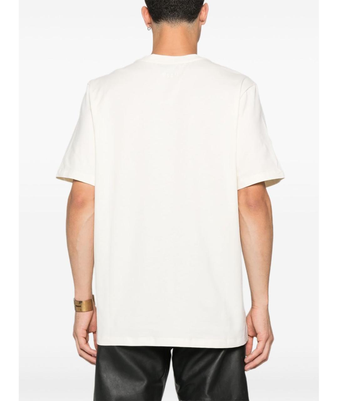 MSGM Белая хлопковая футболка, фото 4