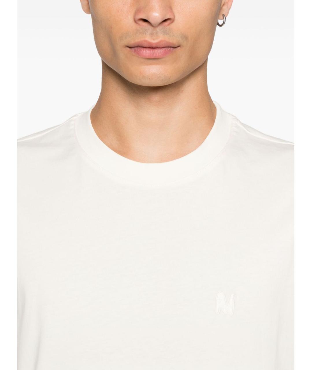 MSGM Белая хлопковая футболка, фото 3
