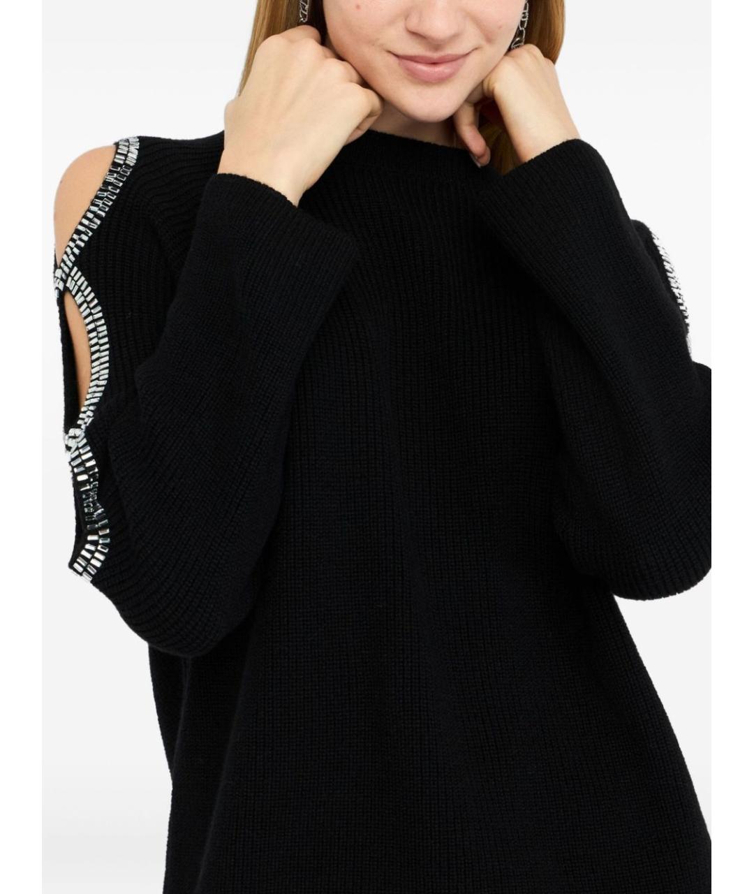 LIU JO Черный шерстяной джемпер / свитер, фото 2
