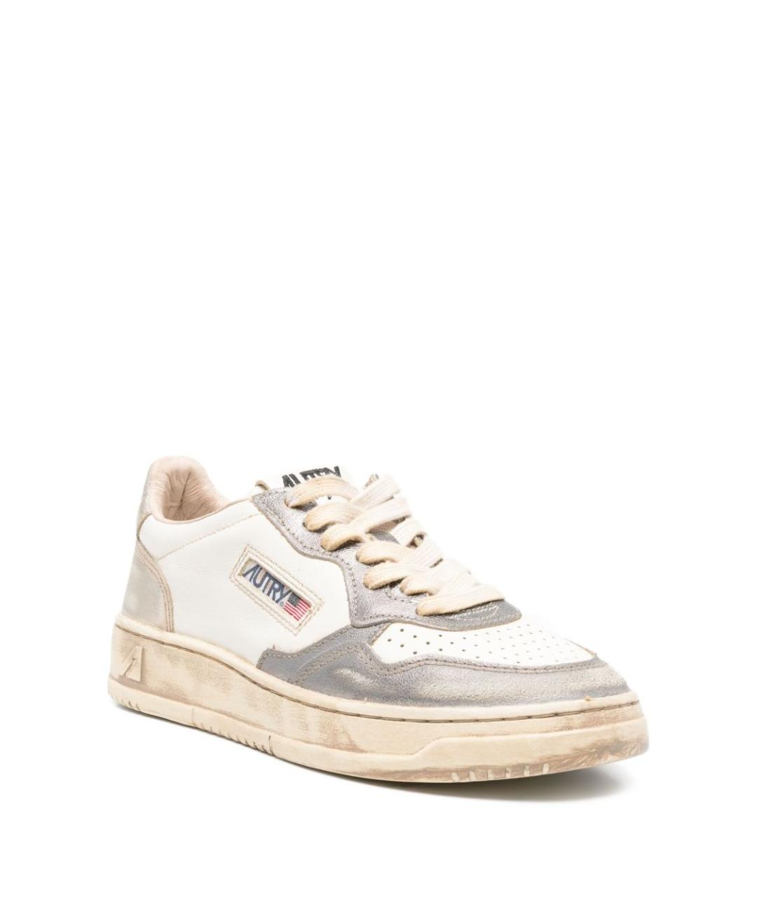 AUTRY Бежевые кожаные кеды, фото 4