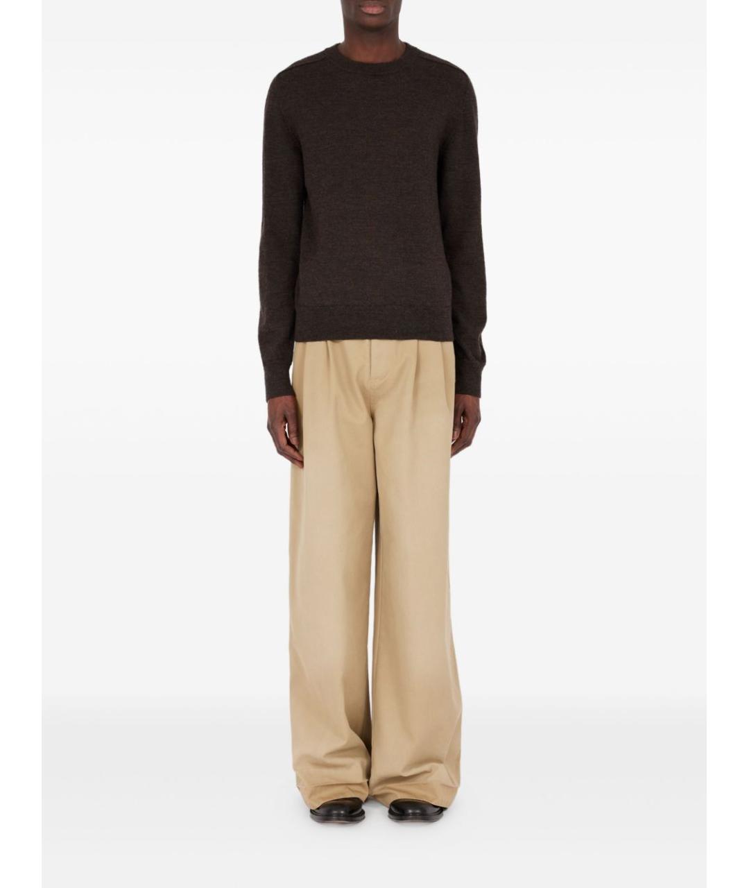 MAISON MARGIELA Коричневый шерстяной джемпер / свитер, фото 5