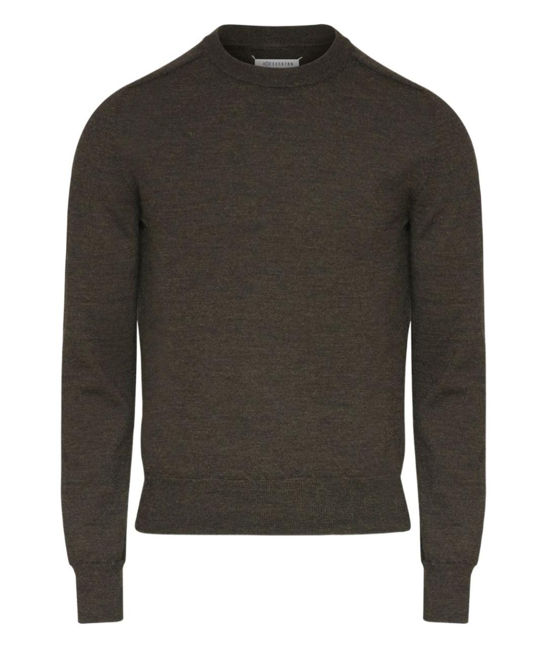 MAISON MARGIELA Коричневый шерстяной джемпер / свитер, фото 1