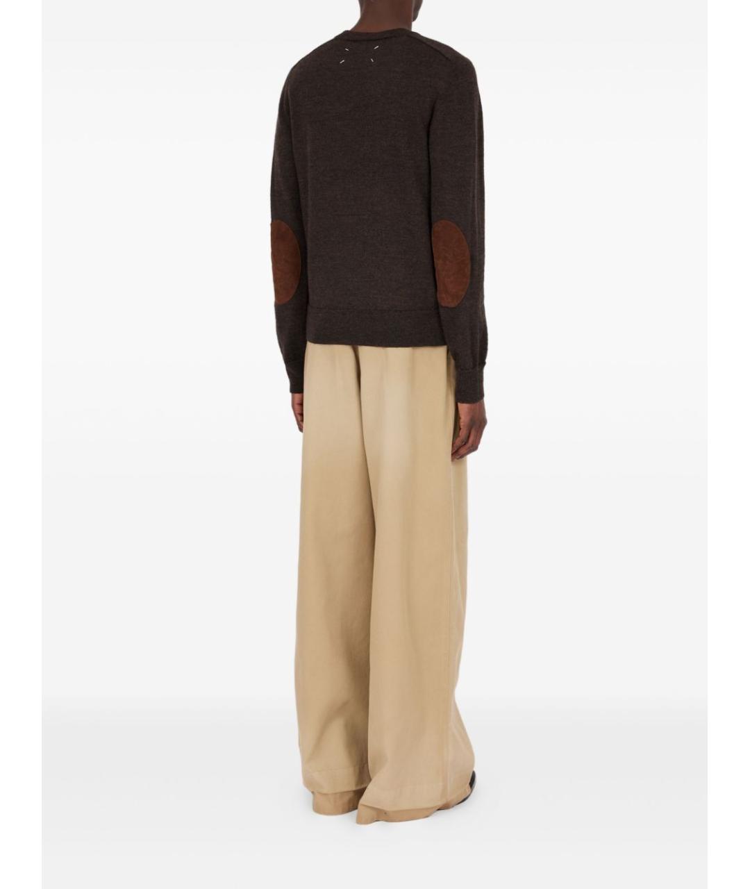 MAISON MARGIELA Коричневый шерстяной джемпер / свитер, фото 3