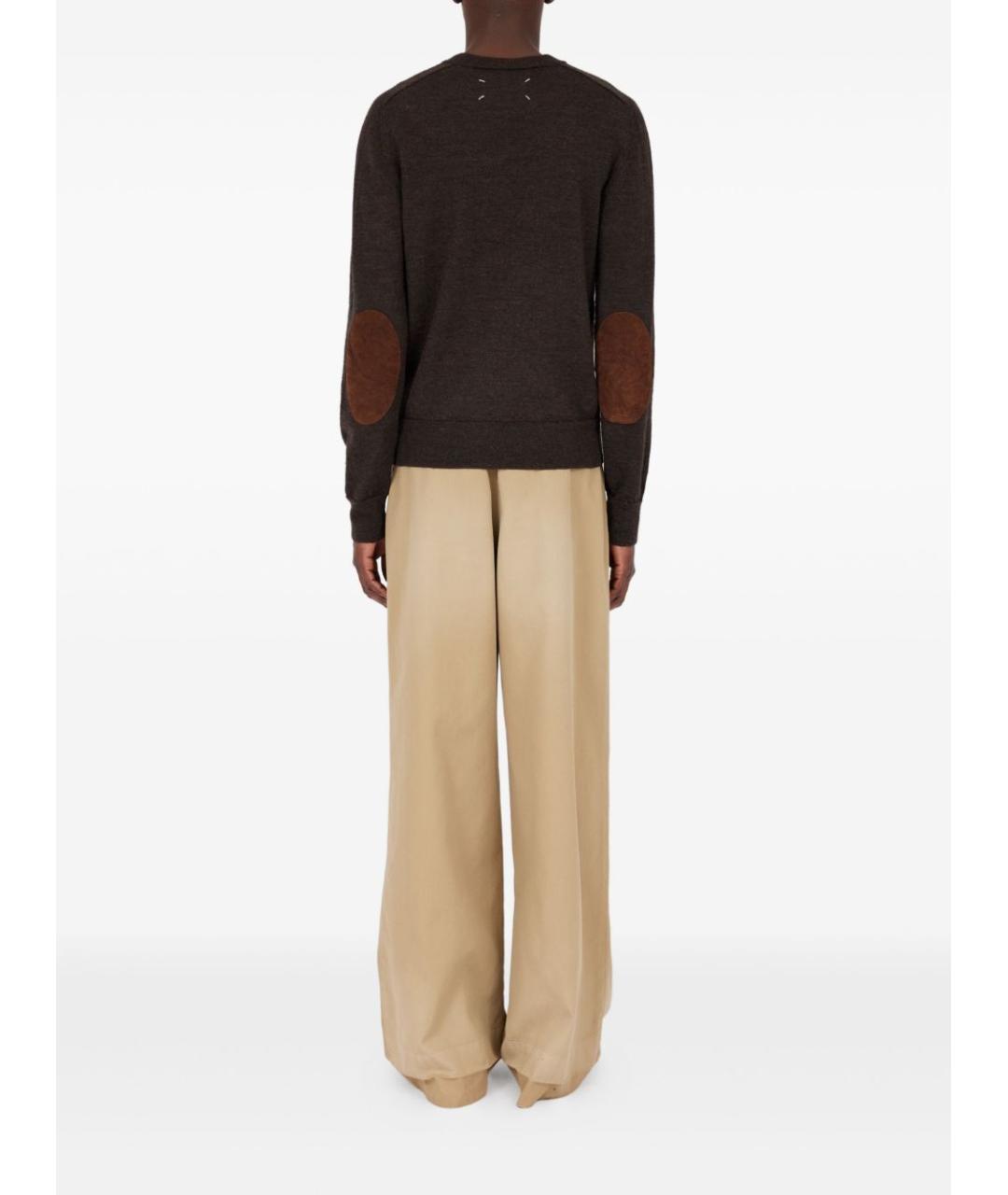 MAISON MARGIELA Коричневый шерстяной джемпер / свитер, фото 4