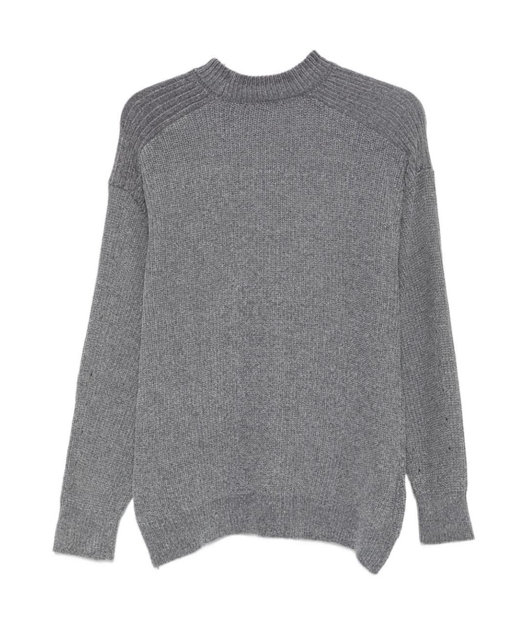 DANIELE ALESSANDRINI Серый шерстяной джемпер / свитер, фото 2