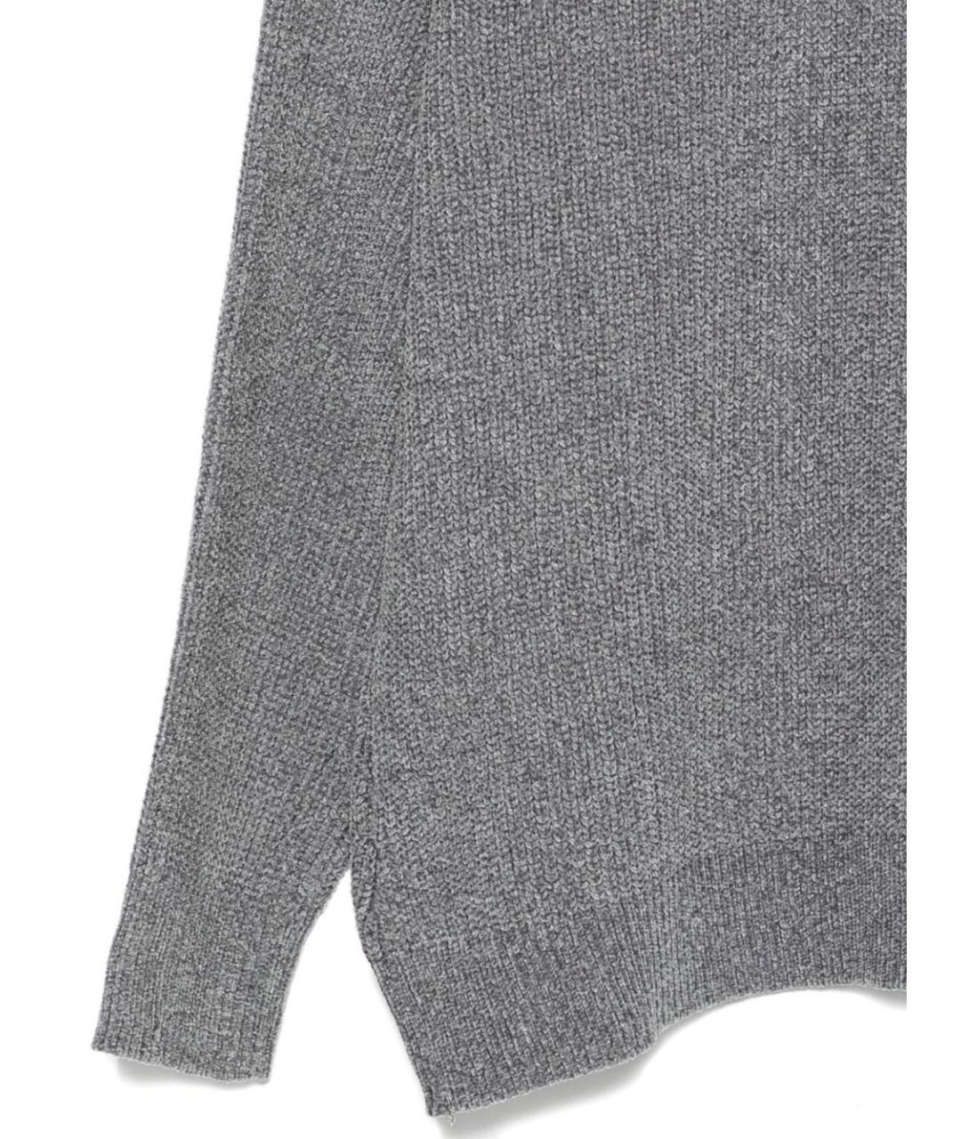 DANIELE ALESSANDRINI Серый шерстяной джемпер / свитер, фото 3