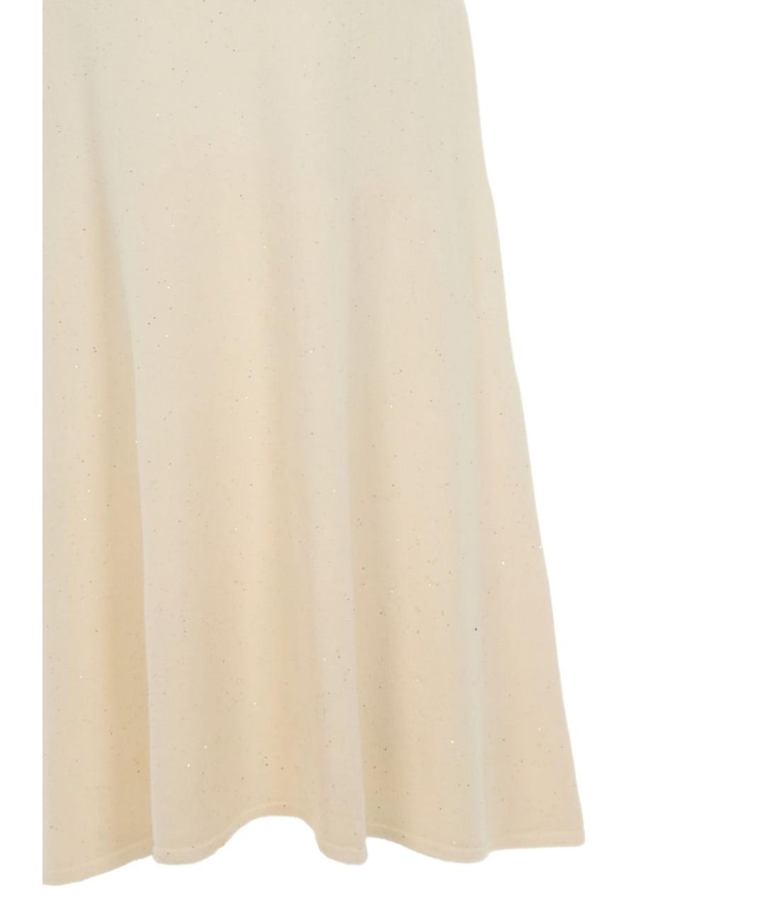 LIU JO Белая вискозная юбка миди, фото 3