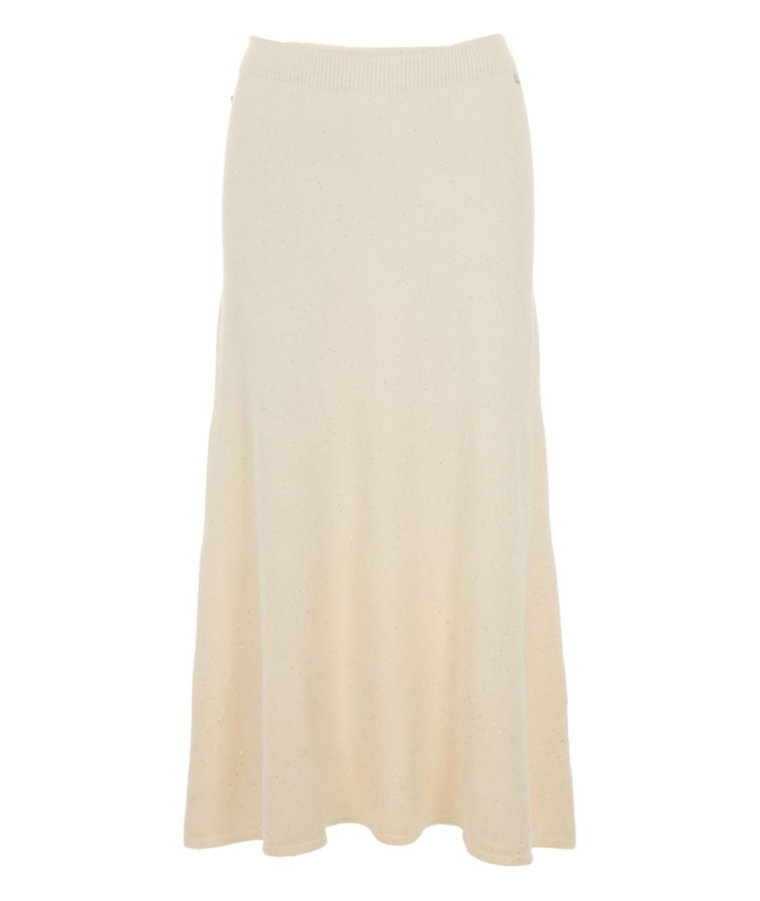 LIU JO Белая вискозная юбка миди, фото 1