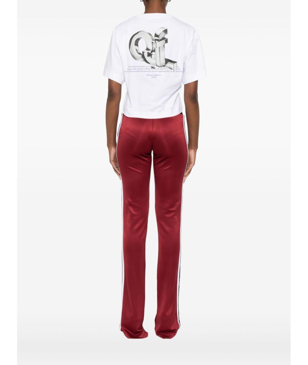 OFF-WHITE Белая хлопковая футболка, фото 2