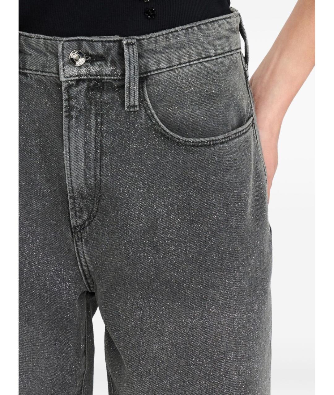 LIU JO Серые хлопковые прямые джинсы, фото 6