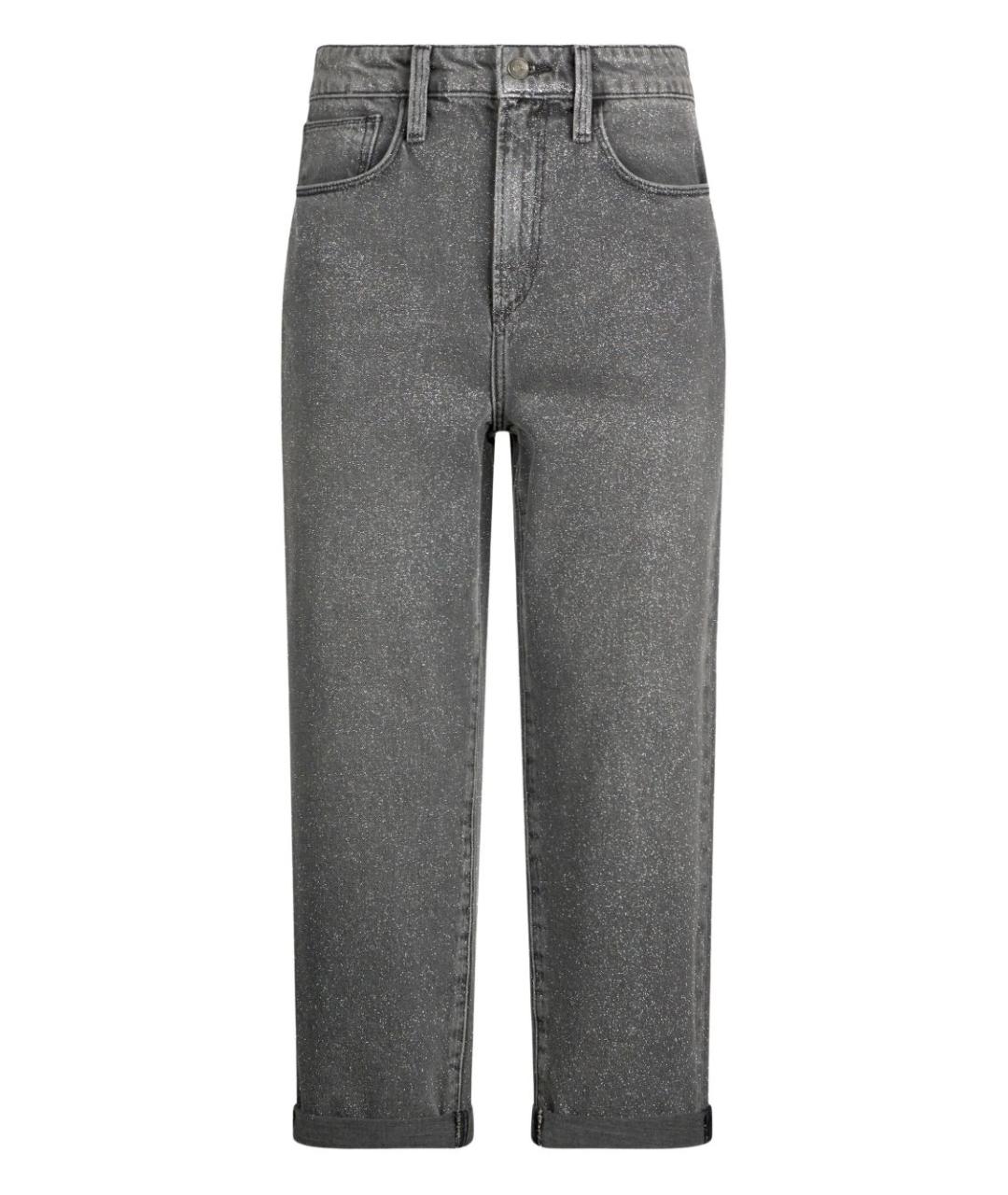 LIU JO Серые хлопковые прямые джинсы, фото 1