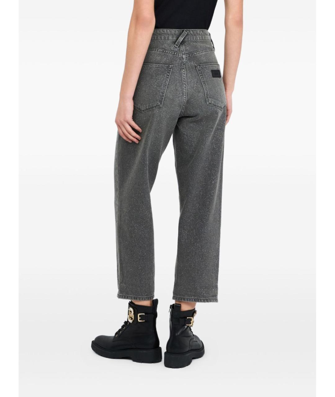 LIU JO Серые хлопковые прямые джинсы, фото 3