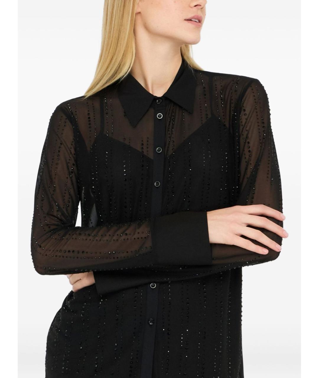 LIU JO Черная полиэстеровая рубашка, фото 7