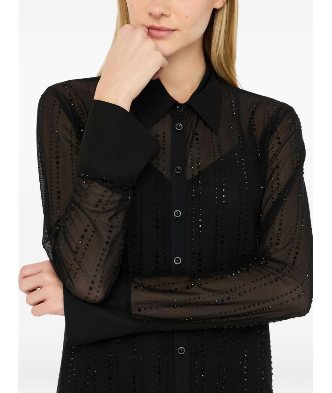 LIU JO Черная полиэстеровая рубашка, фото 3