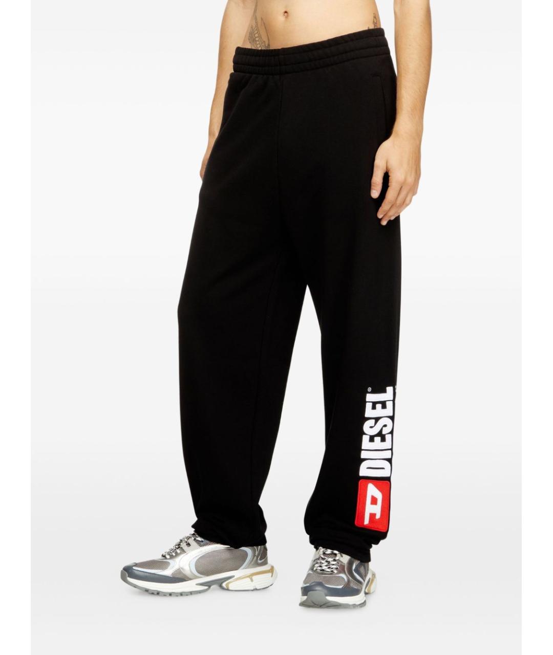 DIESEL Черные хлопковые повседневные брюки, фото 4