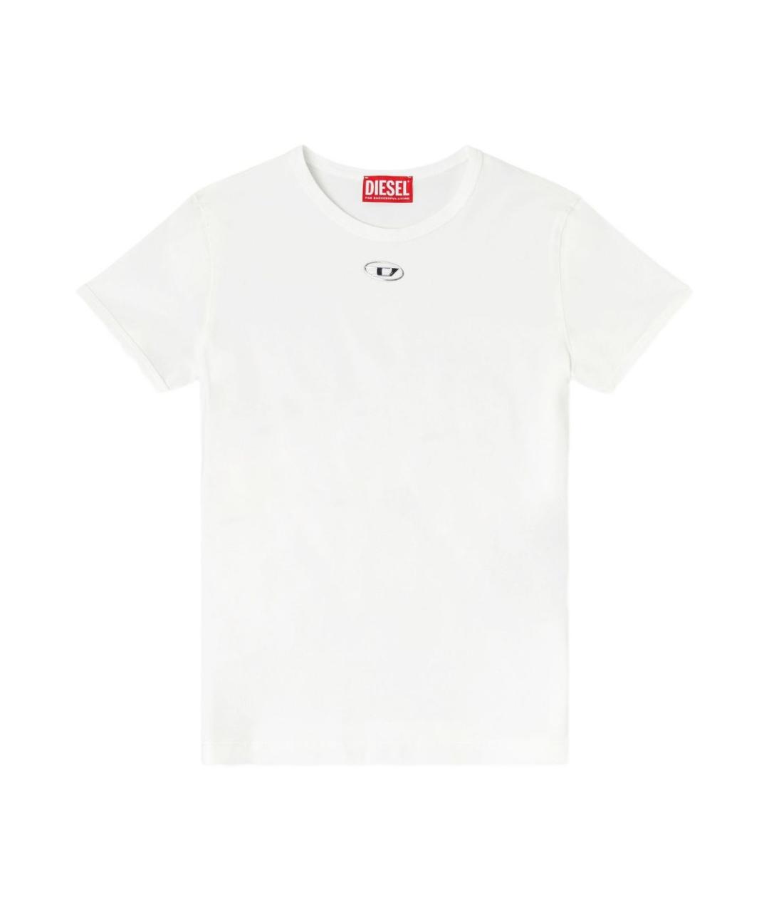 DIESEL Белая хлопковая футболка, фото 1