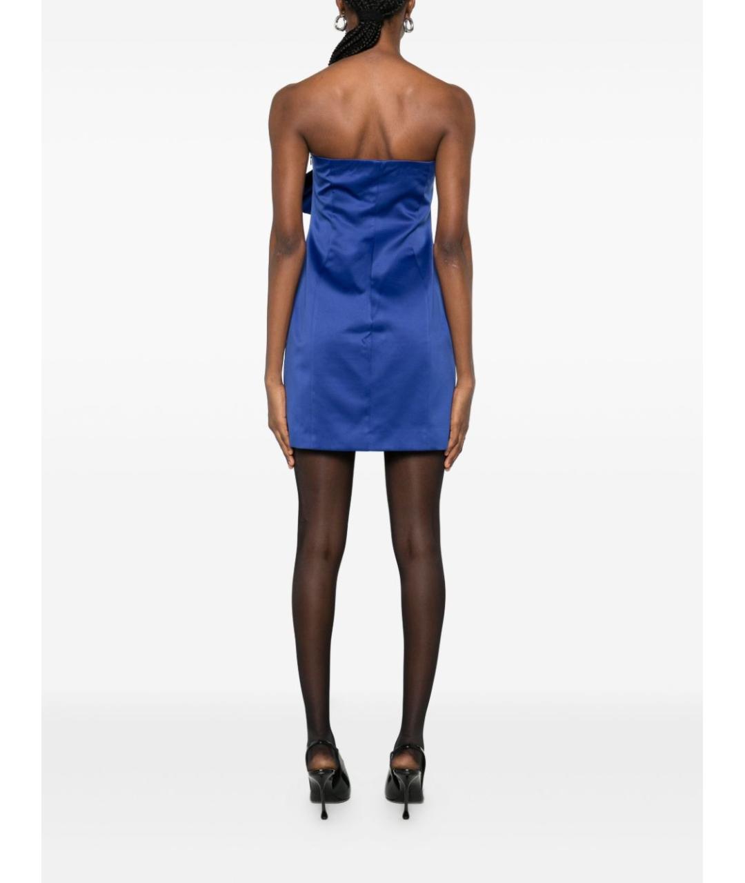 ROTATE Синее полиэстеровое вечернее платье, фото 5