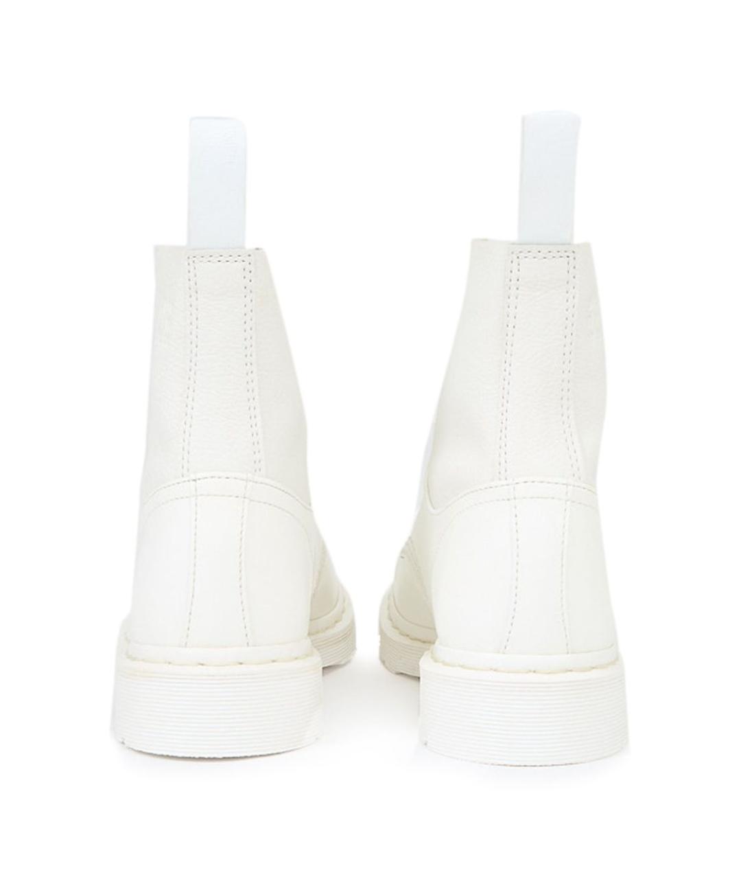 MM6 MAISON MARGIELA Белые кожаные ботинки, фото 5