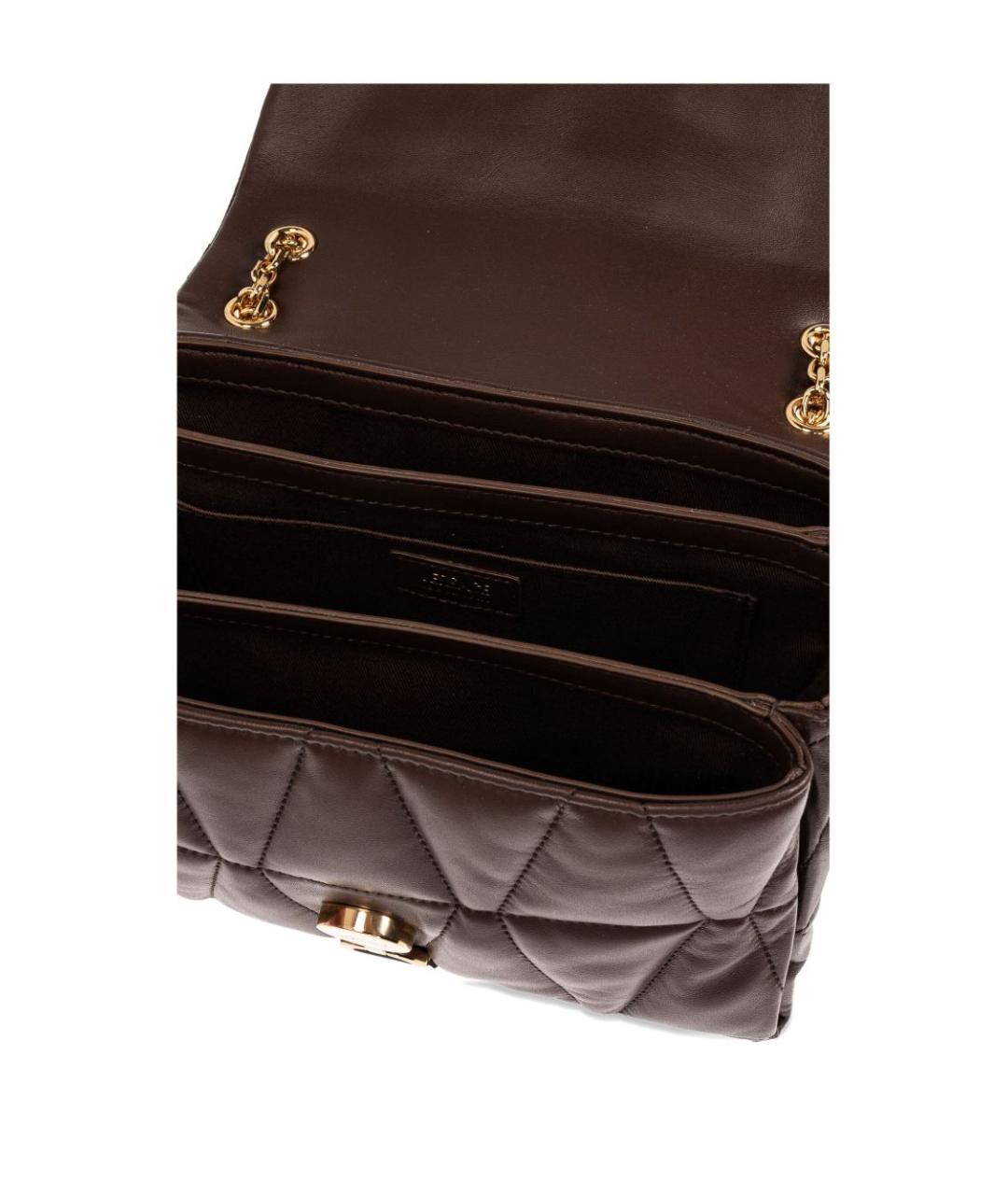 VERSACE Коричневая кожаная сумка через плечо, фото 2