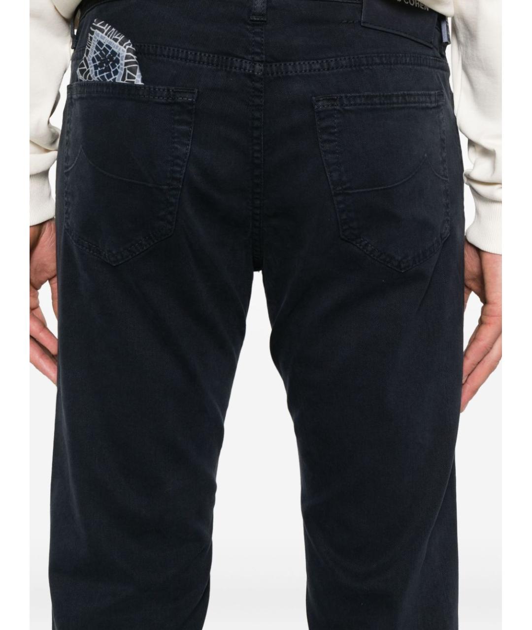 JACOB COHEN Темно-синие хлопковые повседневные брюки, фото 2