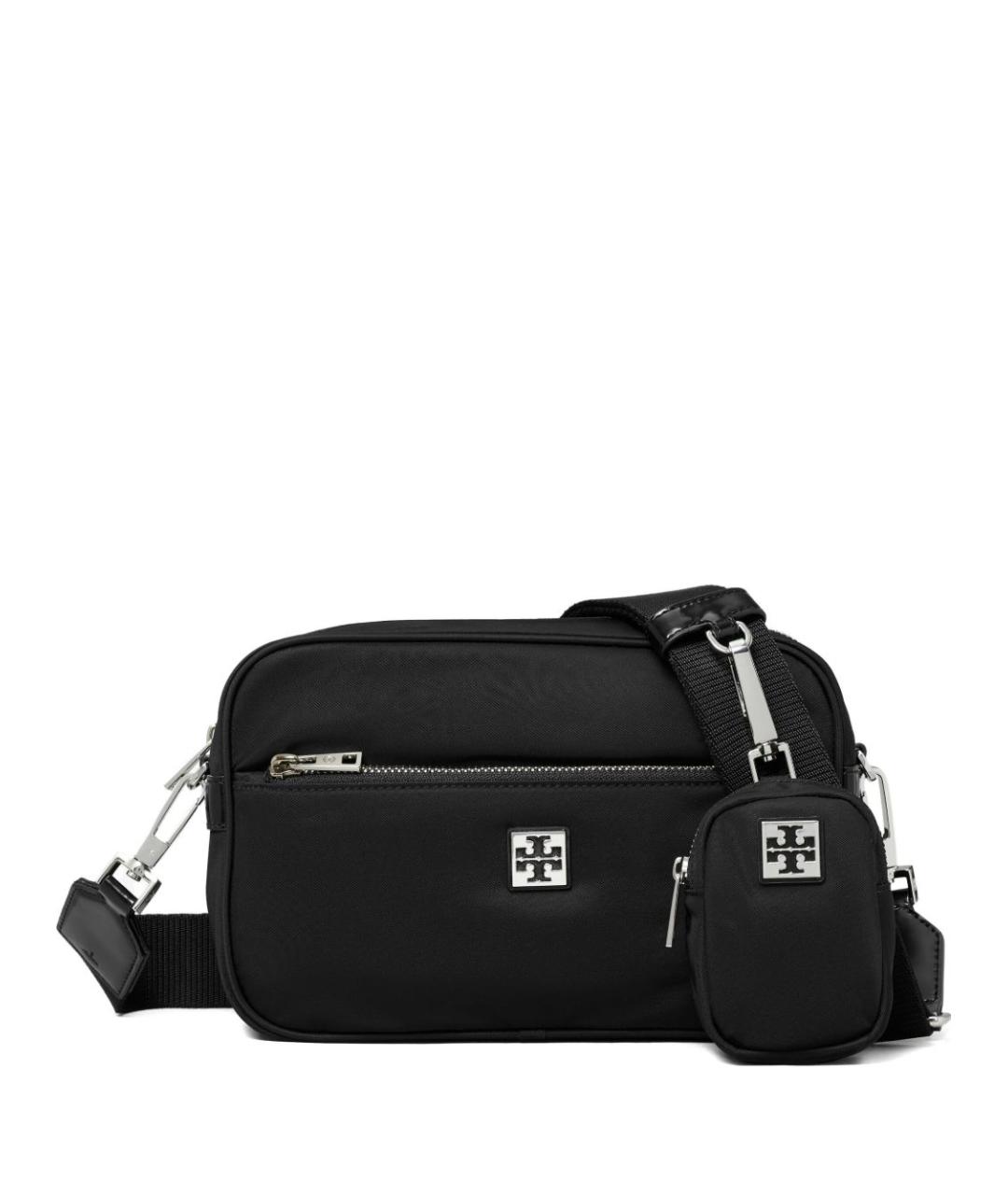 TORY BURCH Черная синтетическая сумка через плечо, фото 1