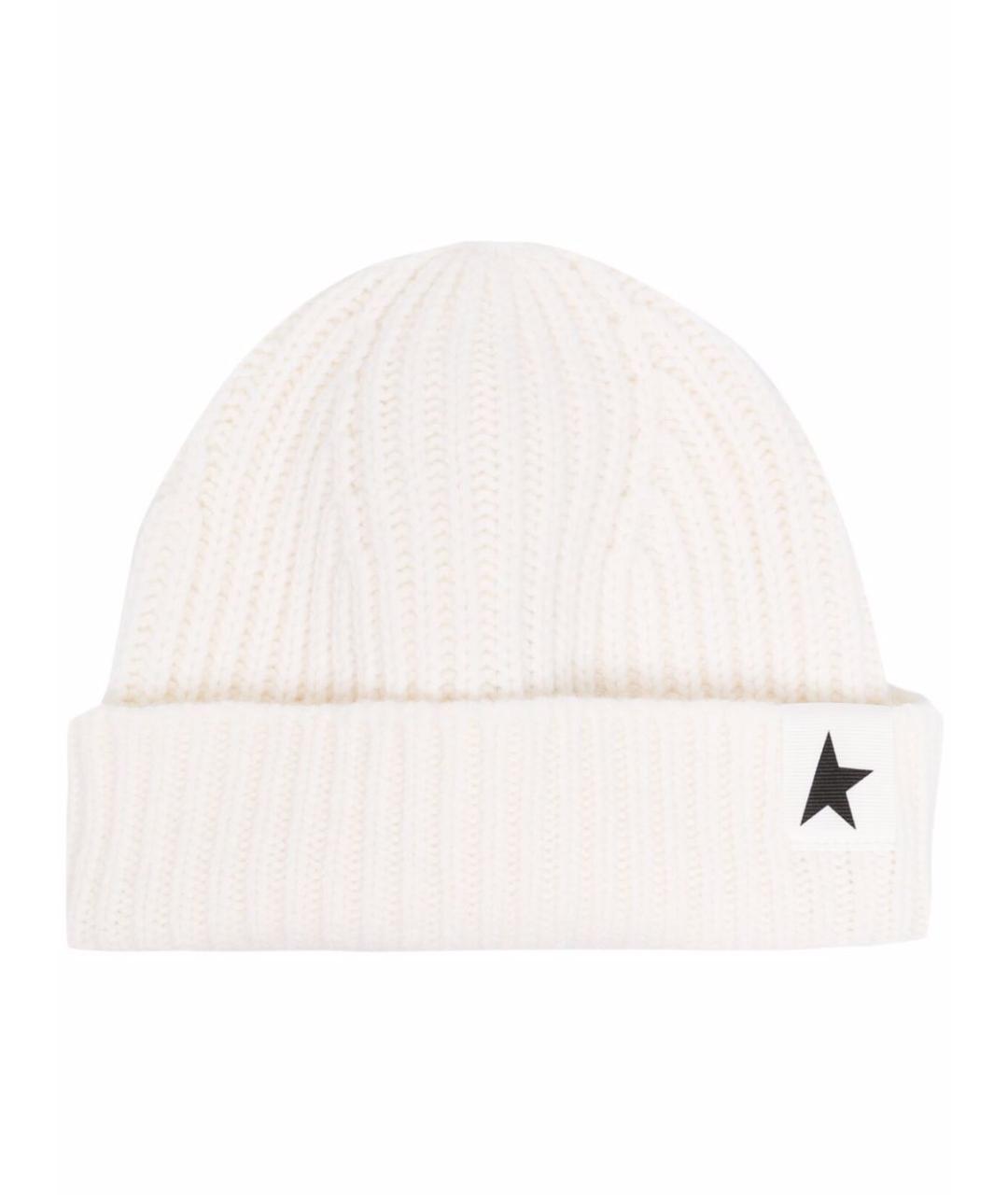 GOLDEN GOOSE DELUXE BRAND Белая шерстяная шапка, фото 1