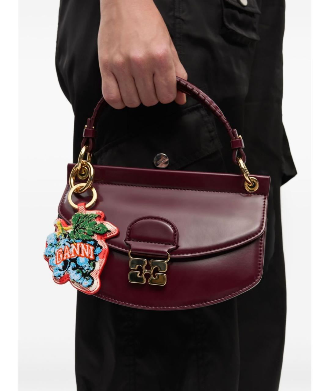 GANNI Красный брелок, фото 3