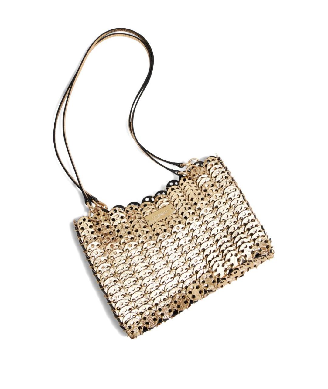 PACO RABANNE Черная кожаная сумка через плечо, фото 5