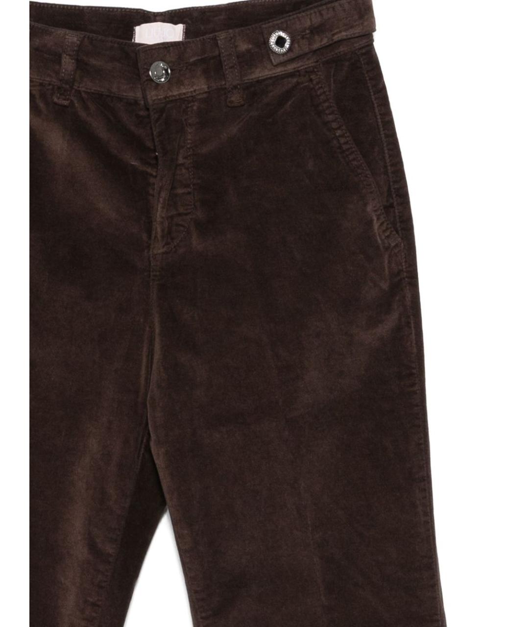 LIU JO Коричневые прямые джинсы, фото 2