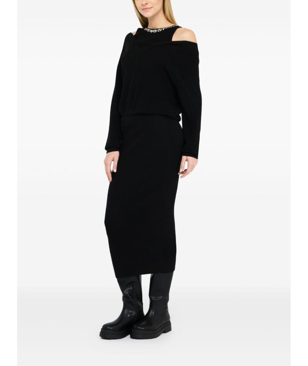 LIU JO Черное полиамидовое платье, фото 4