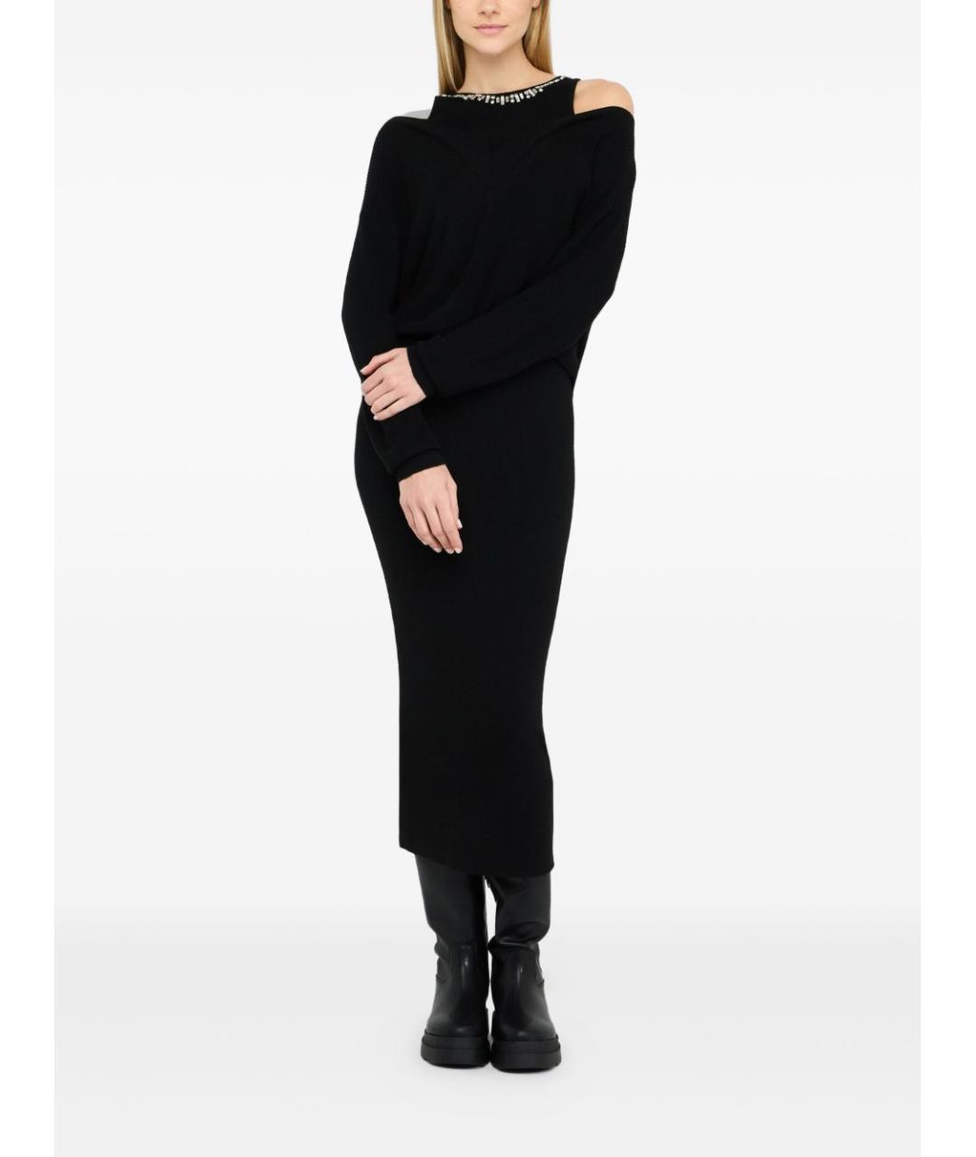 LIU JO Черное полиамидовое платье, фото 5