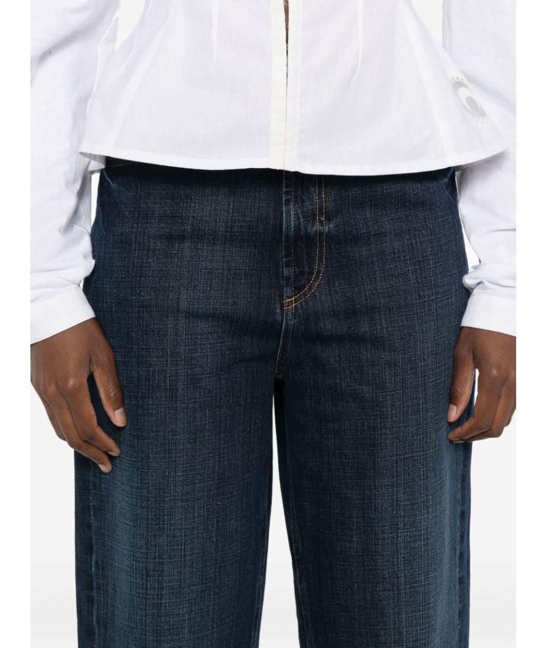 DONDUP Синие хлопковые прямые джинсы, фото 5