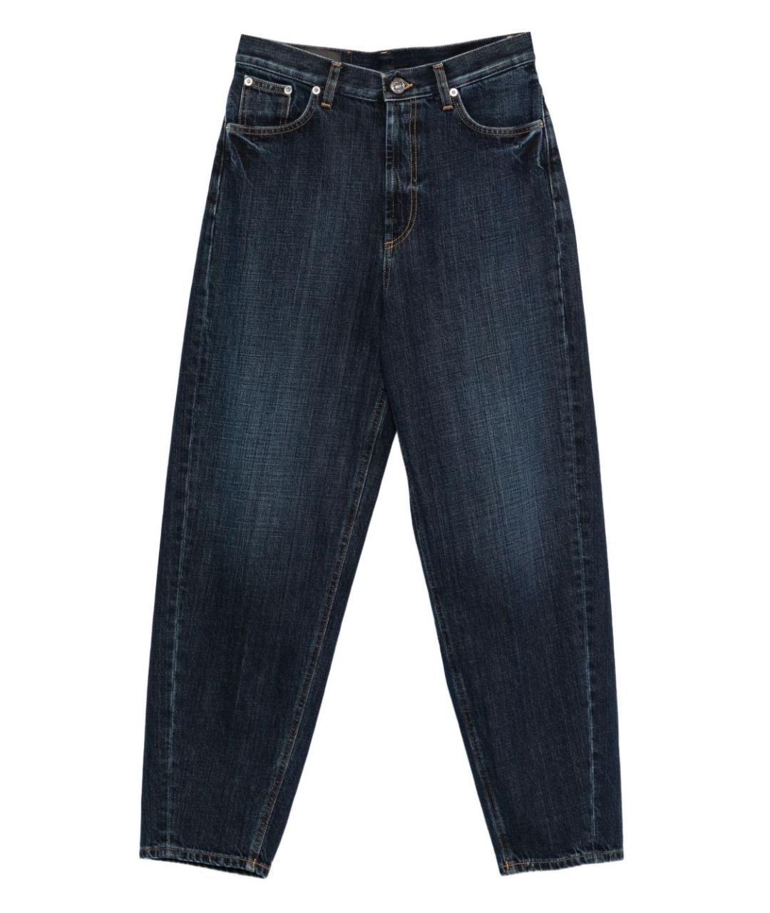 DONDUP Синие хлопковые прямые джинсы, фото 1