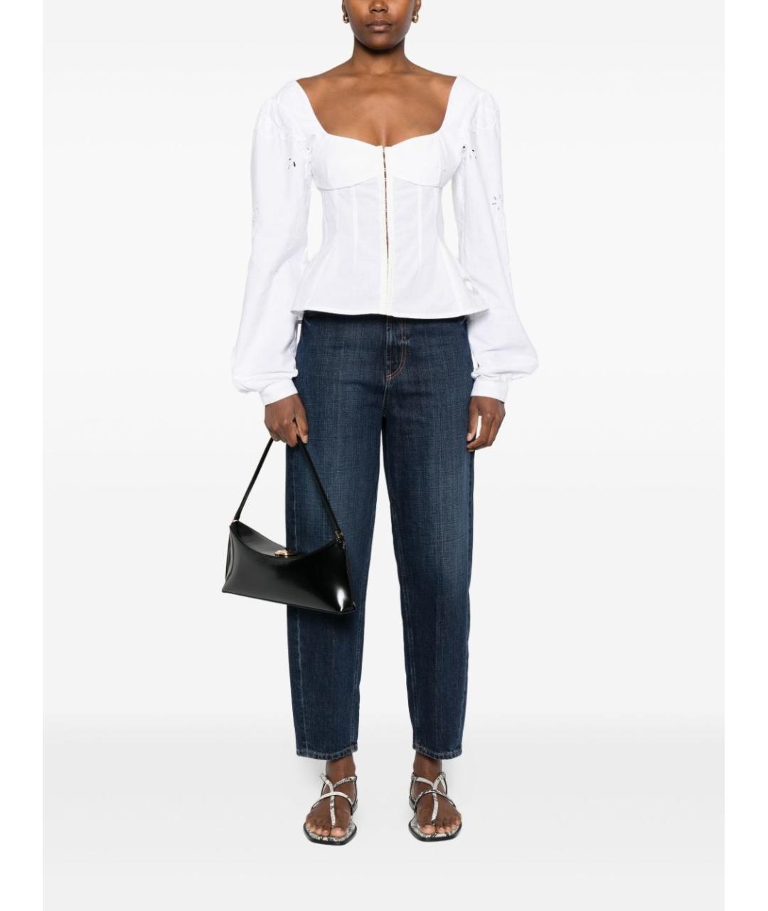 DONDUP Синие хлопковые прямые джинсы, фото 3