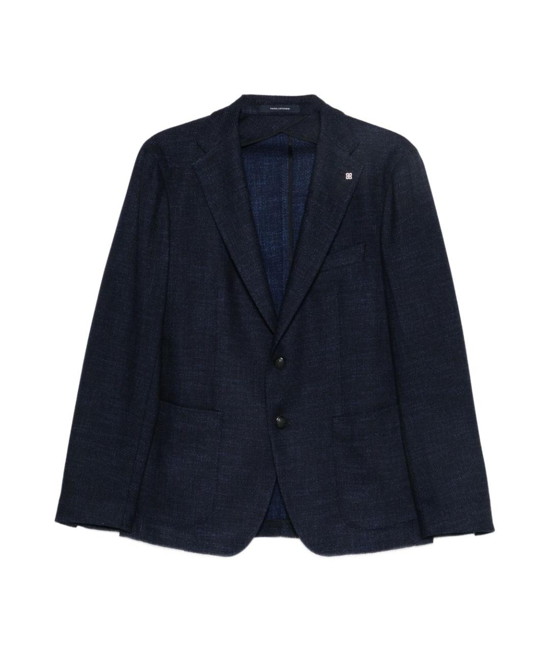 TAGLIATORE Темно-синий шерстяной пиджак, фото 1