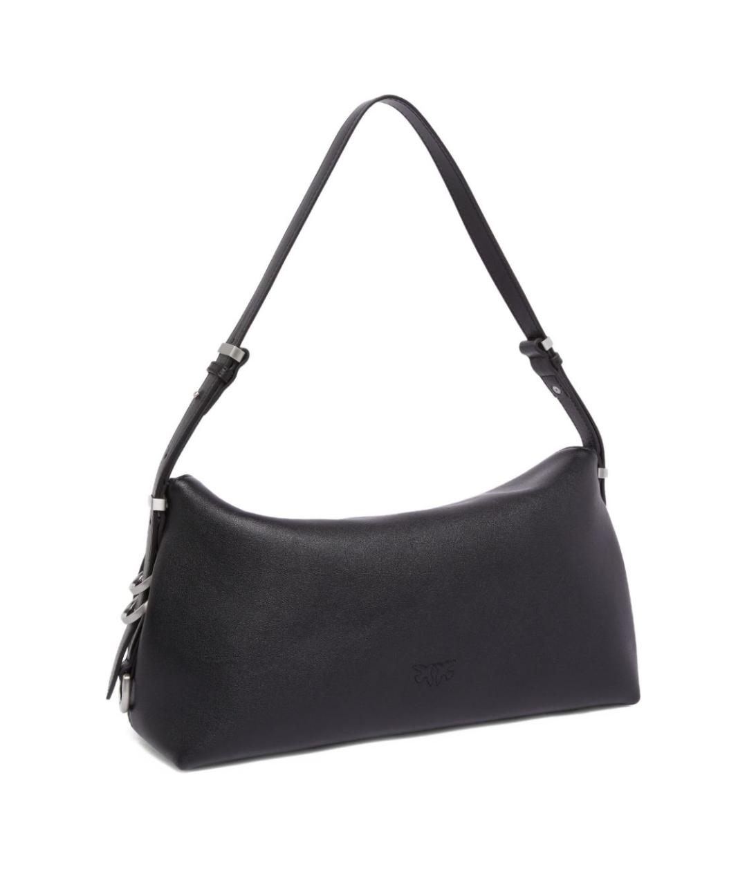 PINKO Черная кожаная сумка через плечо, фото 3