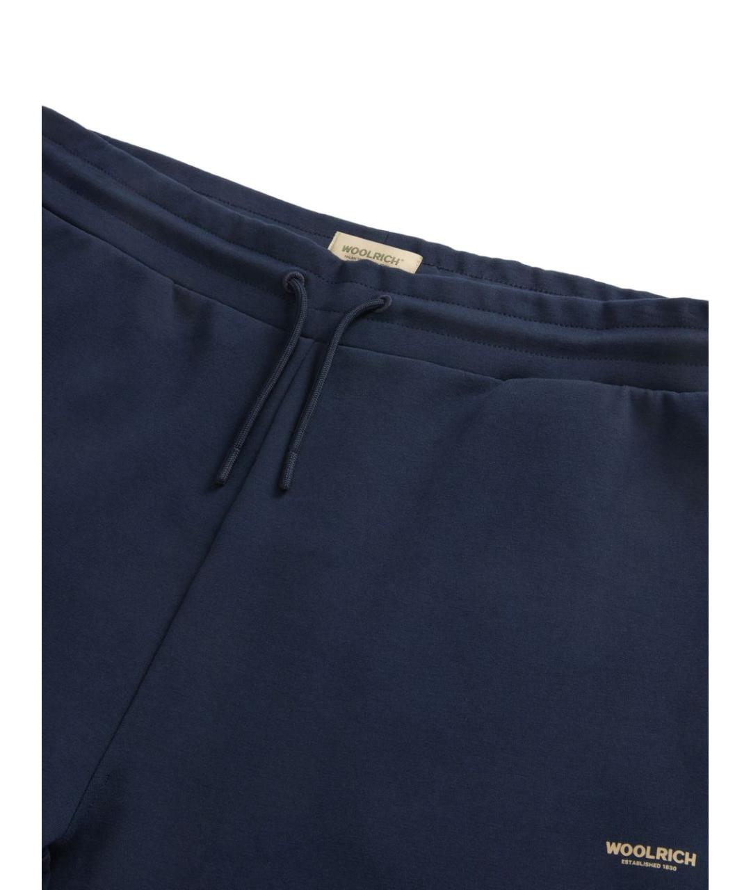 WOOLRICH Синие хлопковые повседневные брюки, фото 4