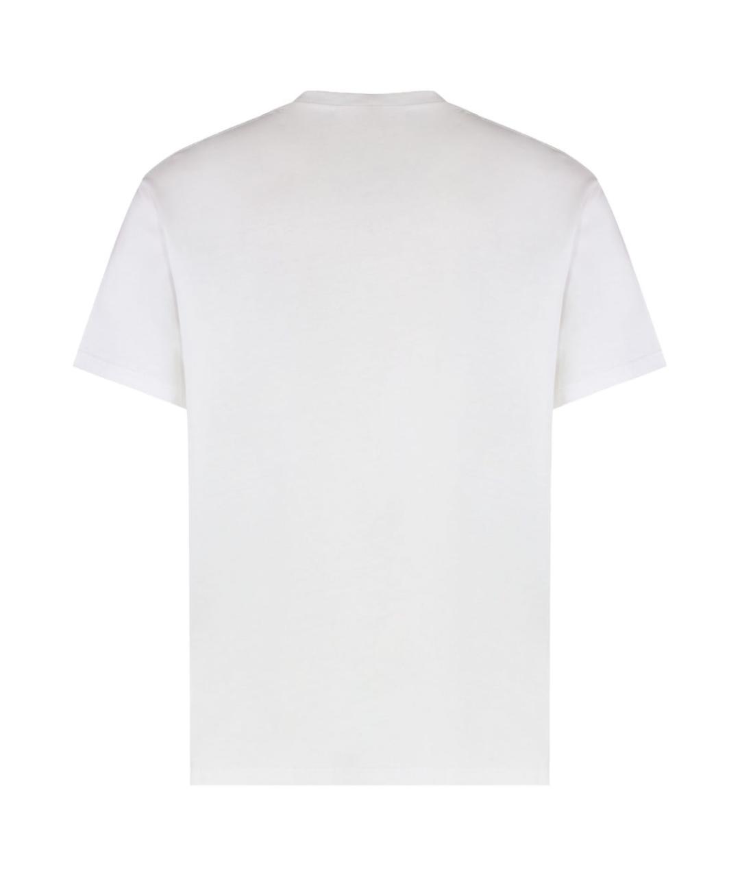 ALEXANDER MCQUEEN Белая хлопковая футболка, фото 4