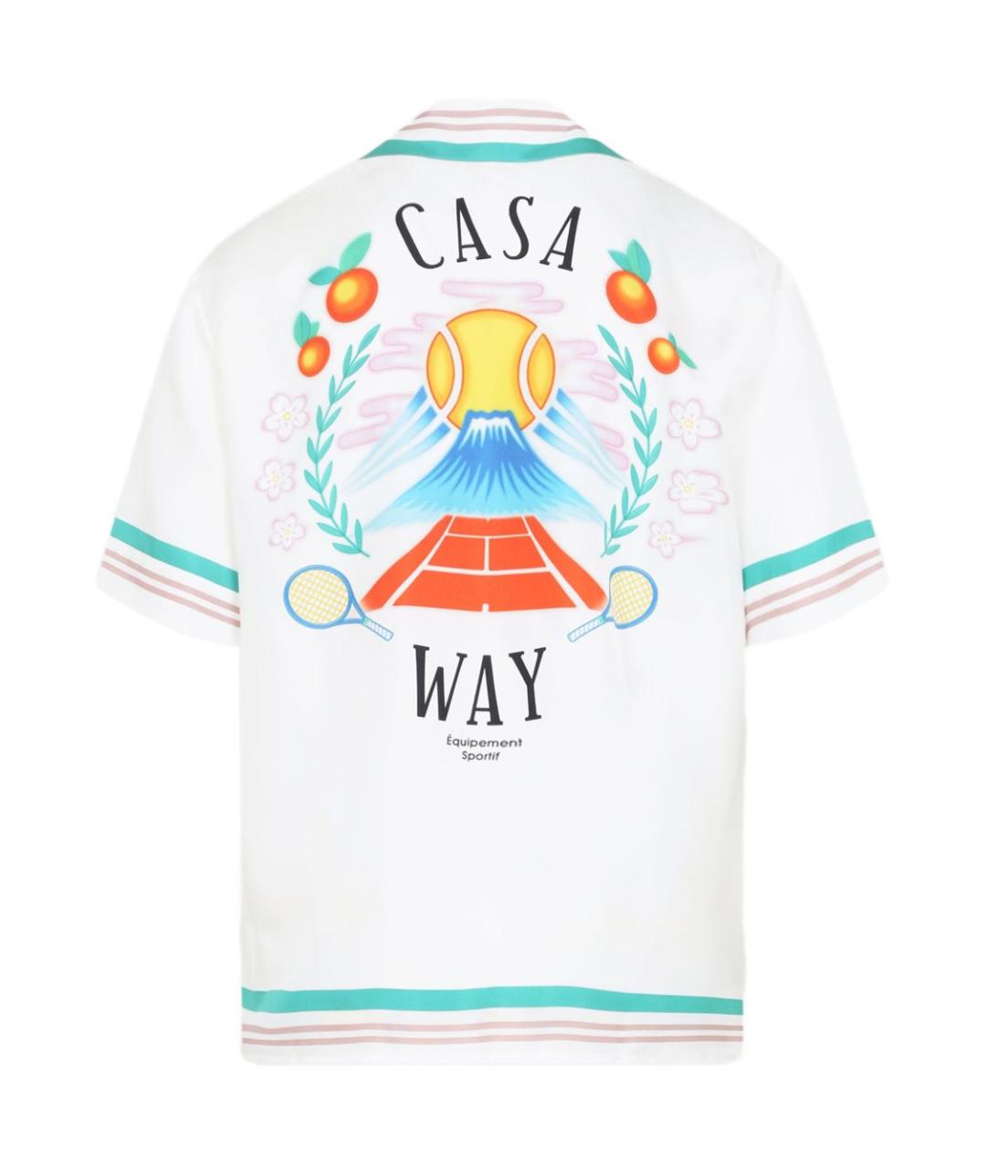 CASABLANCA Белая шелковая кэжуал рубашка, фото 3