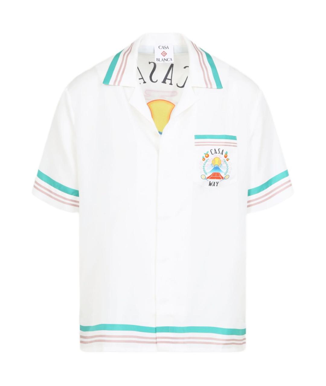 CASABLANCA Белая шелковая кэжуал рубашка, фото 1