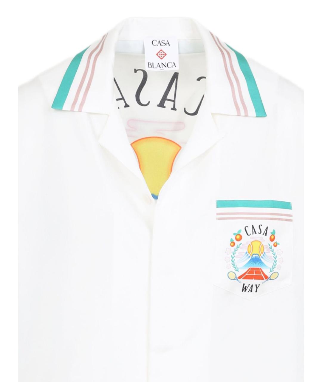 CASABLANCA Белая шелковая кэжуал рубашка, фото 4