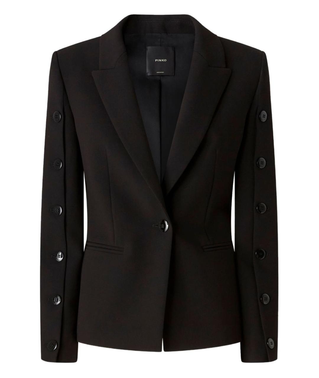PINKO Черный полиэстеровый жакет/пиджак, фото 1