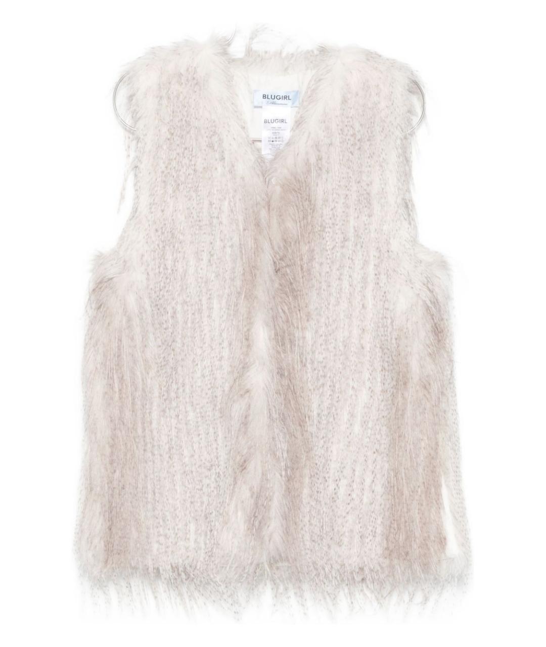 BLUGIRL Бежевый полиэстеровый жилет, фото 1