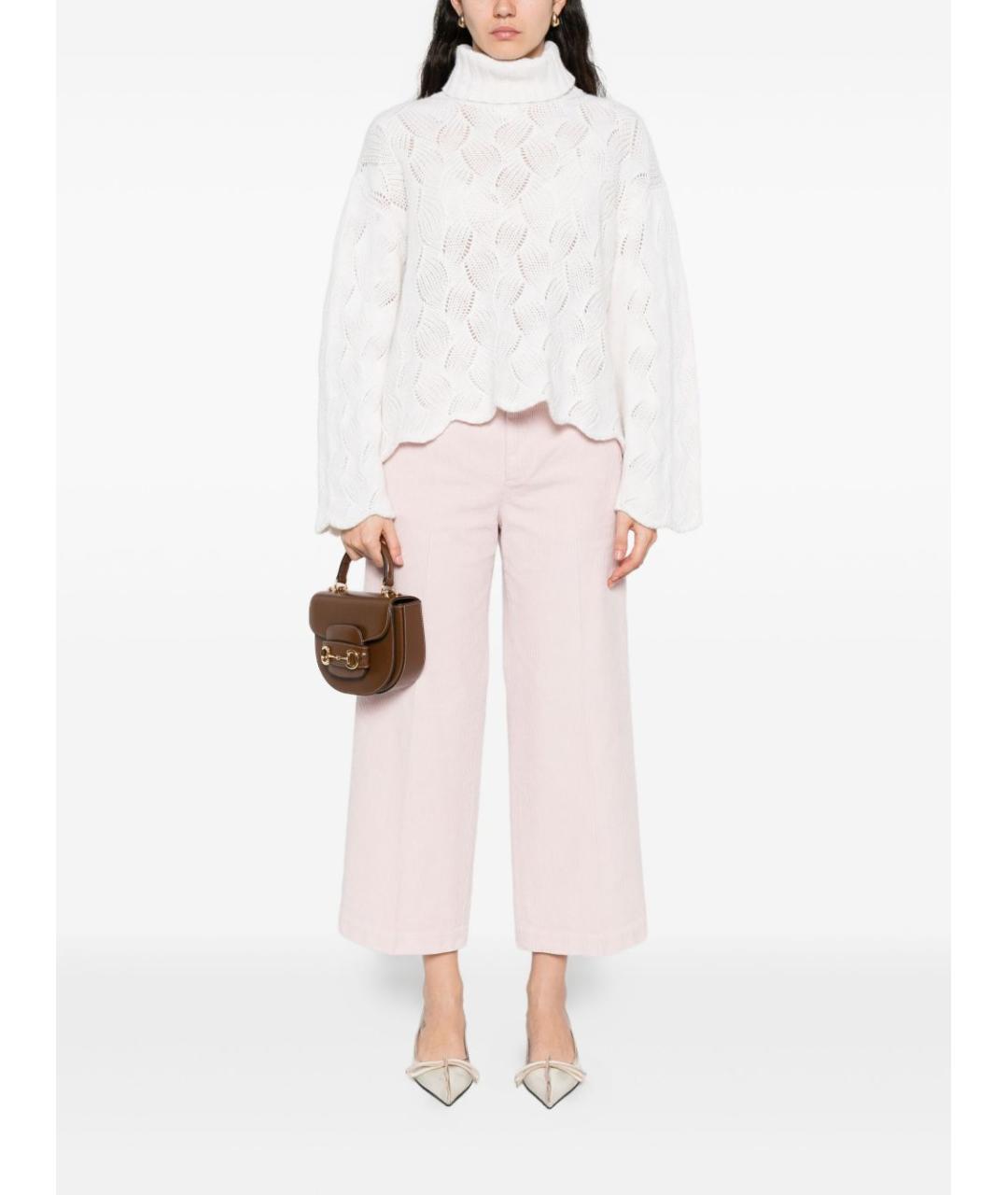 TWIN-SET Белый шерстяной джемпер / свитер, фото 3