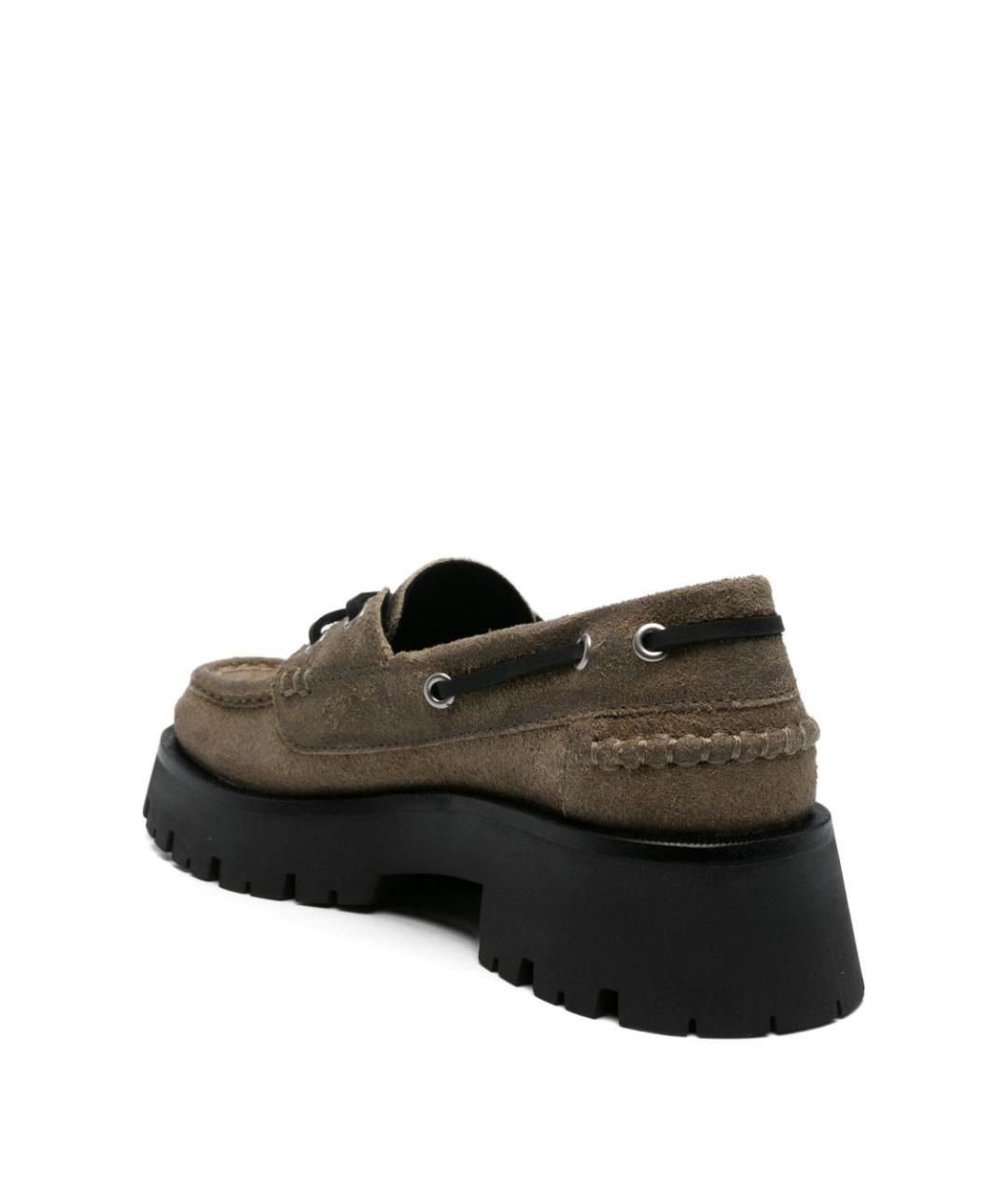 ALEXANDER WANG Бежевые замшевые лоферы, фото 2