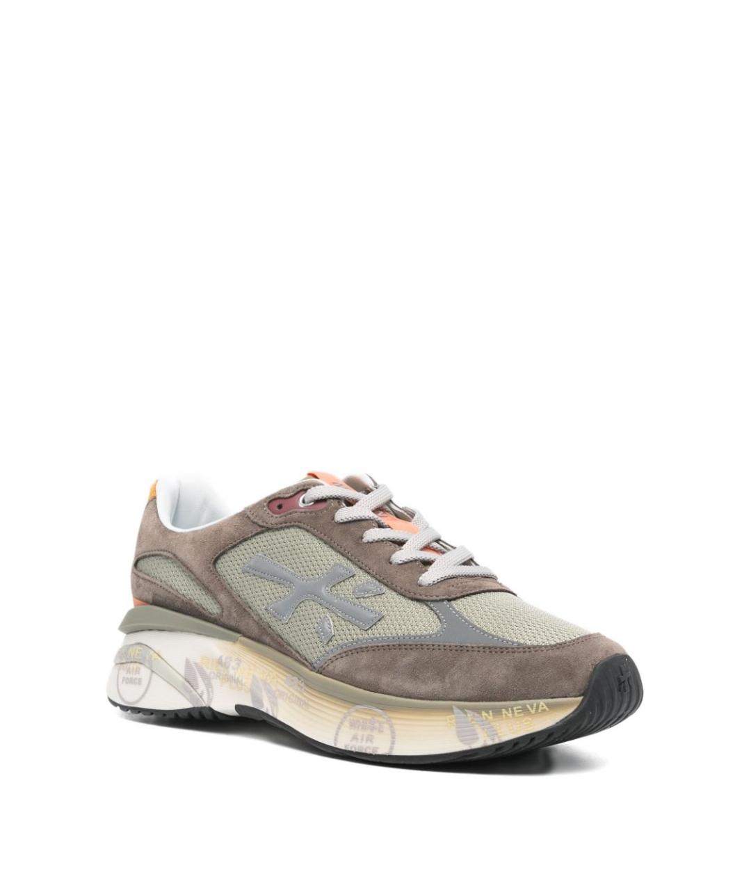 PREMIATA Серые замшевые низкие кроссовки / кеды, фото 4