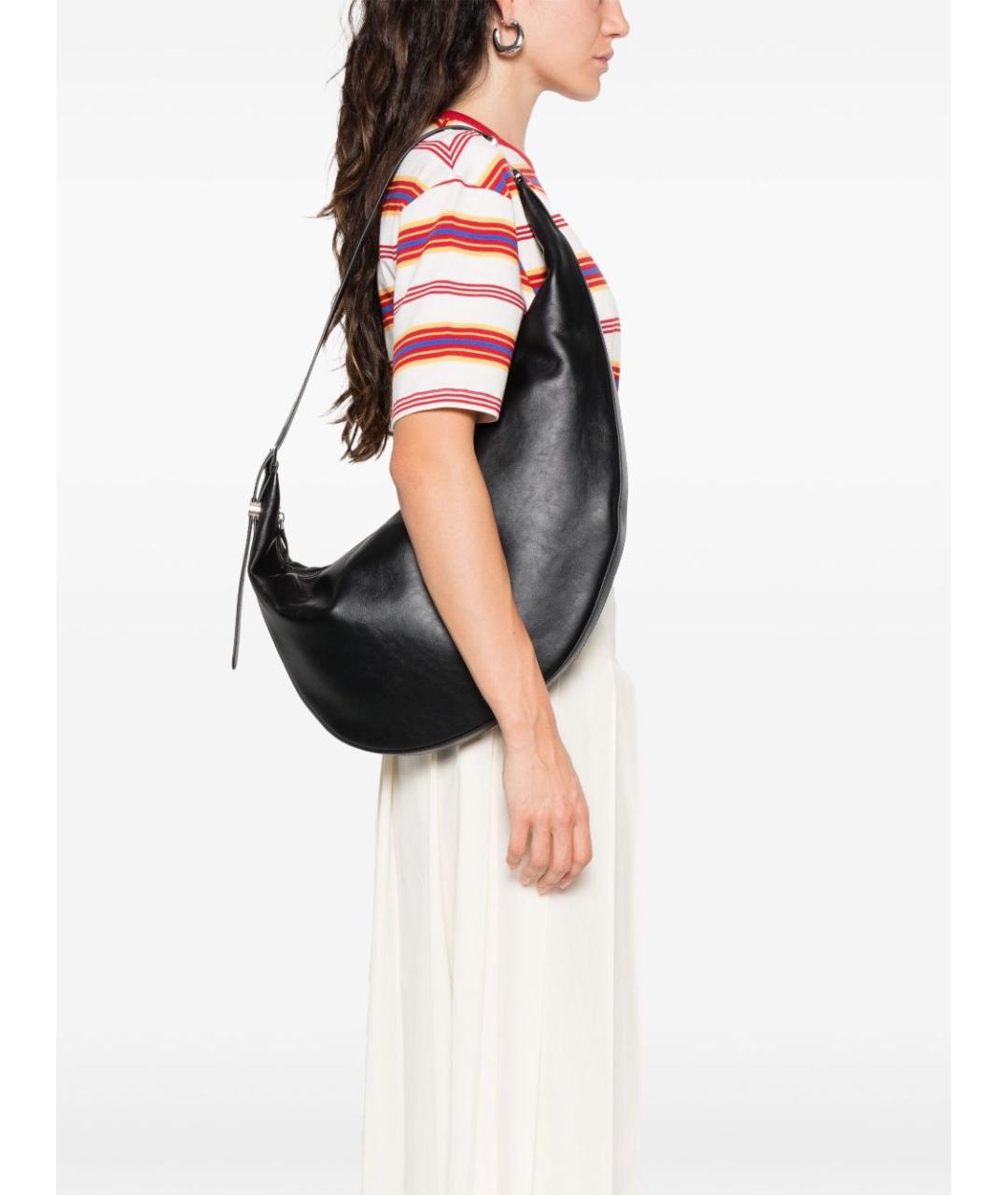 MARNI Черная кожаная сумка через плечо, фото 2